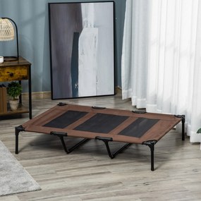 PawHut Pat pentru Câini cu Geantă de Călătorie și Picioare Antiderapante, 122x92x23 cm, Maro | Aosom Romania