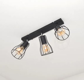 LED Spot TUBE II 3xE27/15W/230V negru