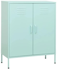 vidaXL Dulap de depozitare, verde mentă, 80x35x101,5 cm, oțel