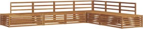 vidaXL Set de canapele de exterior 6 Bucată natural