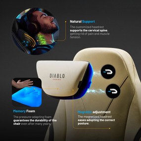 Scaun de gaming Diablo X.Eye Prime Broken Gold Normal Size