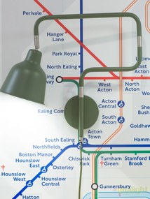 Aplica design modern cu brat articulat London verde LONDON/W/OG