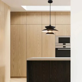 Lustră pe cablu BERIT 1xE27/20W/230V negru