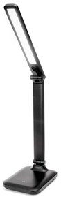 Lampă de masă LED tactilă reglabilă cu port USB REMUS LED/5W/230V, neagră