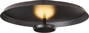 Plafonieră modernă negru mat, incl. LED, cu dimmer în 3 trepte - Sombra
