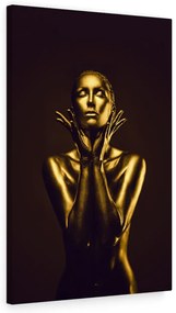 Tablou canvas Gold Girl 120x80 cm