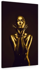 Tablou canvas Gold Girl 150x100 cm
