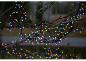 Eglo - Ghirlandă luminoasă LED de exterior pentru Crăciun BERRY MINI, 700 LED/8 funcții, 19 m, multicoloră, IP44