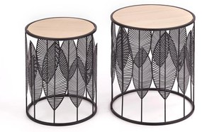 Set mese de cafea Folla negru