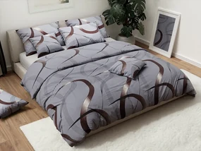 Lenjerie din bumbac PLAVA gri Dimensiune lenjerie de pat: 70 x 90 cm | 140 x 200 cm
