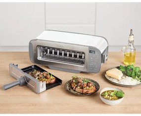 Prajitor de paine 3in1 Ninja ST200EUWH, 2400W, 7 programe, Control temperatură, Grill, Dezghetare, Reincalzire, Functionare orizontala, Alb