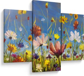 Tablou cu luncă înflorită (90x60 cm)