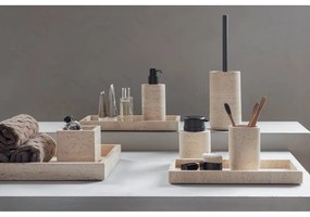 Dozator de săpun lichid bej din piatră 250 ml Travertine – Mette Ditmer Denmark