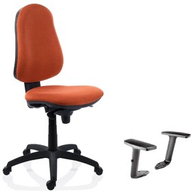 Scaun birou ergonomic Felix Syn + brate sun fixe,textil,Orange
