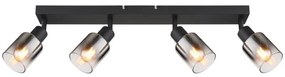 Plafoniera 4L design modern Hubertus negru