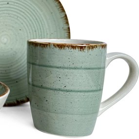 Banquet Set de tacâmuri Spiral Green, 30 bucăți