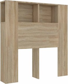 vidaXL Tăblie de pat cu dulap, stejar sonoma, 100x18,5x102,5 cm