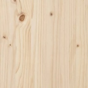 Pat de zi extensibil 2x(90x190) cm lemn masiv de pin Maro, 90 x 190 cm