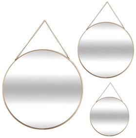 Oglinzi suspendate formă rotundă și diferite dimensiuni, un set de trei oglinzi decorative - Atmosphera Créateur d'intérieur