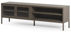 Comodă TV gri din metal 160x50x35 cm Layna – Marckeric