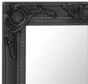 Oglinda de perete in stil baroc, negru, 50 x 60 cm 1, Negru, 50 x 60 cm