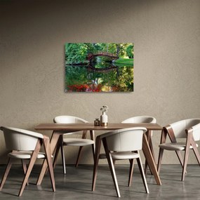 Tablou pe sticlă cu râu (70x50 cm)