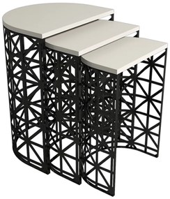Masă pliabilă Stil Metal Ferforje, 3 buc