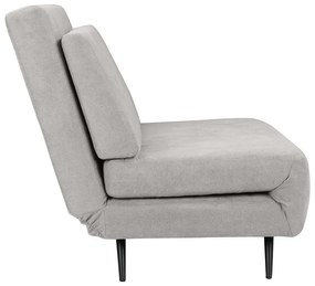 Canapea gri deschis extensibilă 87 cm Mallory – Støraa