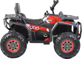 ATV Electric cu acumulator pentru copii NOVOKIDS™ Desert Rider , Cu faruri luminoase, Roti din Cauciuc EVA, 3-12 ani , max 50 kg , 2 Baterii de 12V,