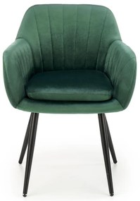 Scaun de bucaterie Shani, verde/negru