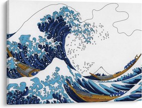 Tablou - Desen japonez, valuri (70x50 cm)