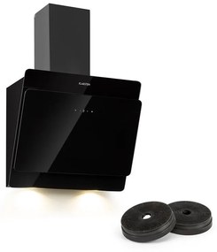 Aurica, hotă de aburi, set pentru recircularea aerului, 60 cm, filtru de carbon activ, negru