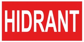Autocolant HIDRANT, pentru lampi BC14-0900, Braytron