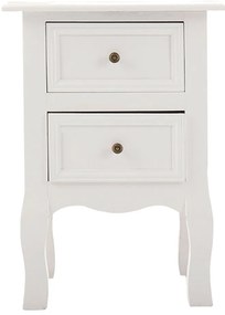 Set de 2 noptiere, alb