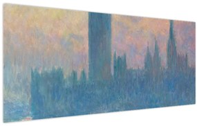Tablou - Claude Monet, The Houses of Parliament, Sunset, reproducere (120x50 cm)