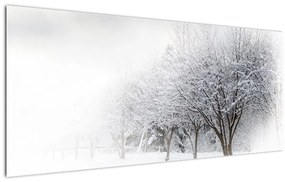 Tablou - Aleea de iarnă (120x50 cm)