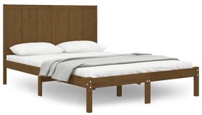 3105728 vidaXL Cadru de pat, maro miere, 120x200 cm, lemn masiv de pin