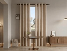 Perdea TAVIO 140x250 cm, bej deschis Agatat: Rejansa