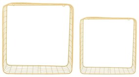 Rafturi galben-deschis 2 buc. din oțel 35 cm Reja – PT LIVING