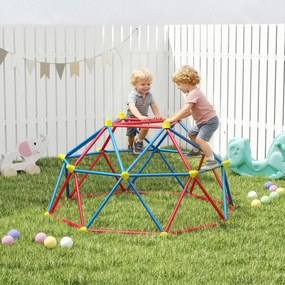 Outsunny Cadru de catarat, Jungle Gym, Turn geometric de catarat in aer liber cu rama din otel rezistenta la rugina | Aosom Romania