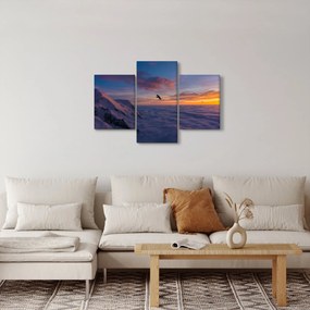 Tablou în apus de soare, Mont Blanc (90x60 cm)
