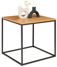 Măsuță auxiliară cu blat în decor de stejar House Nordic Vita, 45 x 45 cm