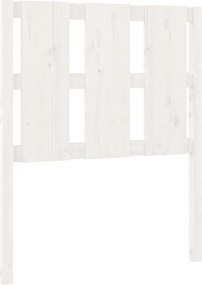 vidaXL Tăblie de pat, alb, 80,5x4x100 cm, lemn masiv de pin