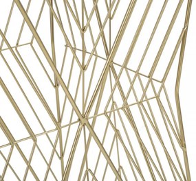 Masuta auxiliara aurie din metal, 50 x 50 x 100 cm, Lines Mauro Ferreti