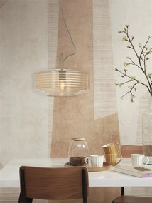 Lustra/Pendul design decorativ Verona ribbed, amber