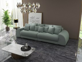 Canapea extensibilă dumonde cu 2 lăzi de depozitare si sezut confortabil din spuma high-density, Verona Ambience Mint 310x100 cm