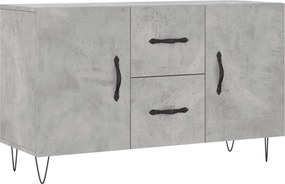vidaXL Dulap, gri beton, 100x36x60 cm, lemn compozit