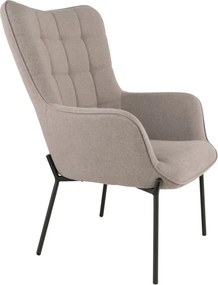 Fotoliu Glasgow, piatră, picioare negre