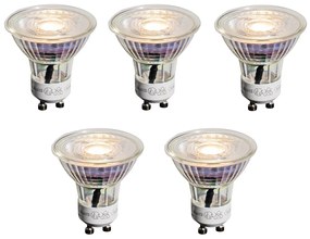 Set de 5 becuri LED GU10 50mm clare 3.5W 330 lm 3000K