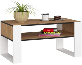 Măsuță de cafea Distingue (stejar craft + alb). 1117126